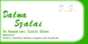 dalma szalai business card